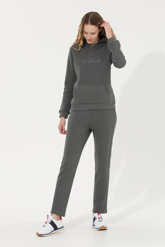 Kadın Antrasit Melanj Eşofman Altı