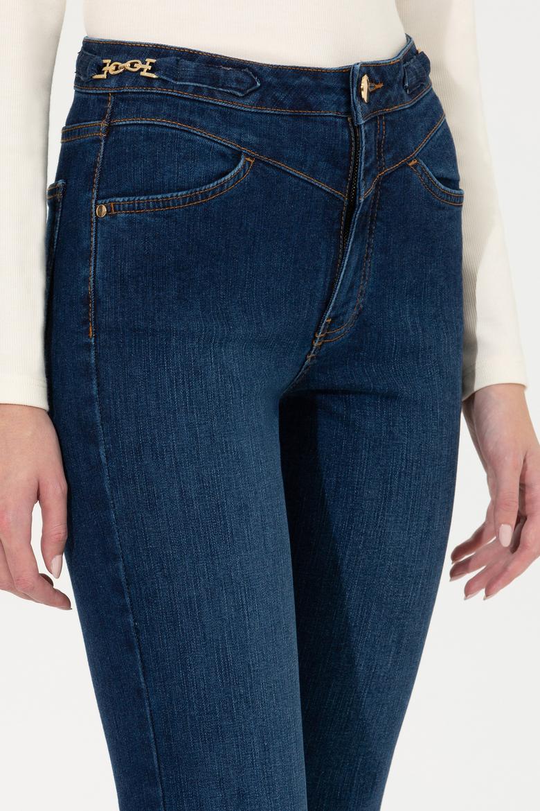 Kadın Mavi Jean Pantolon - 50253505015
