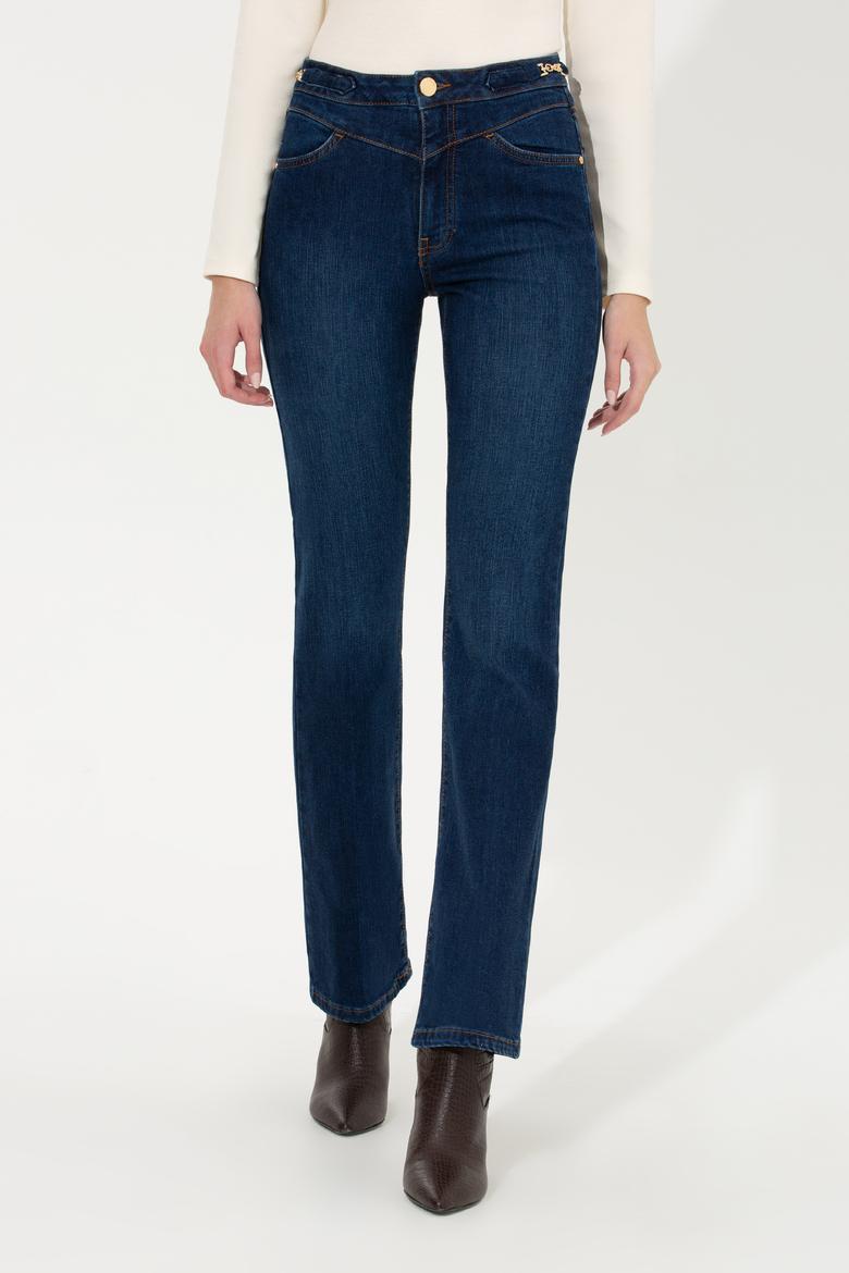 Kadın Mavi Jean Pantolon - 50253505015