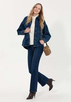 Kadın Mavi Jean Pantolon - 50253505015