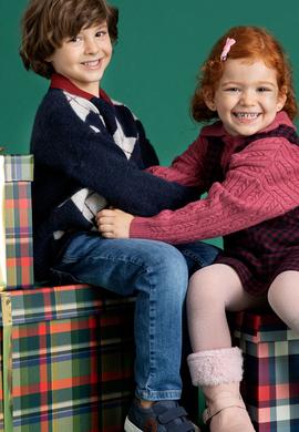 Erkek Çocuk Lacivert Bisiklet Yaka Triko Kazak - 50253786003