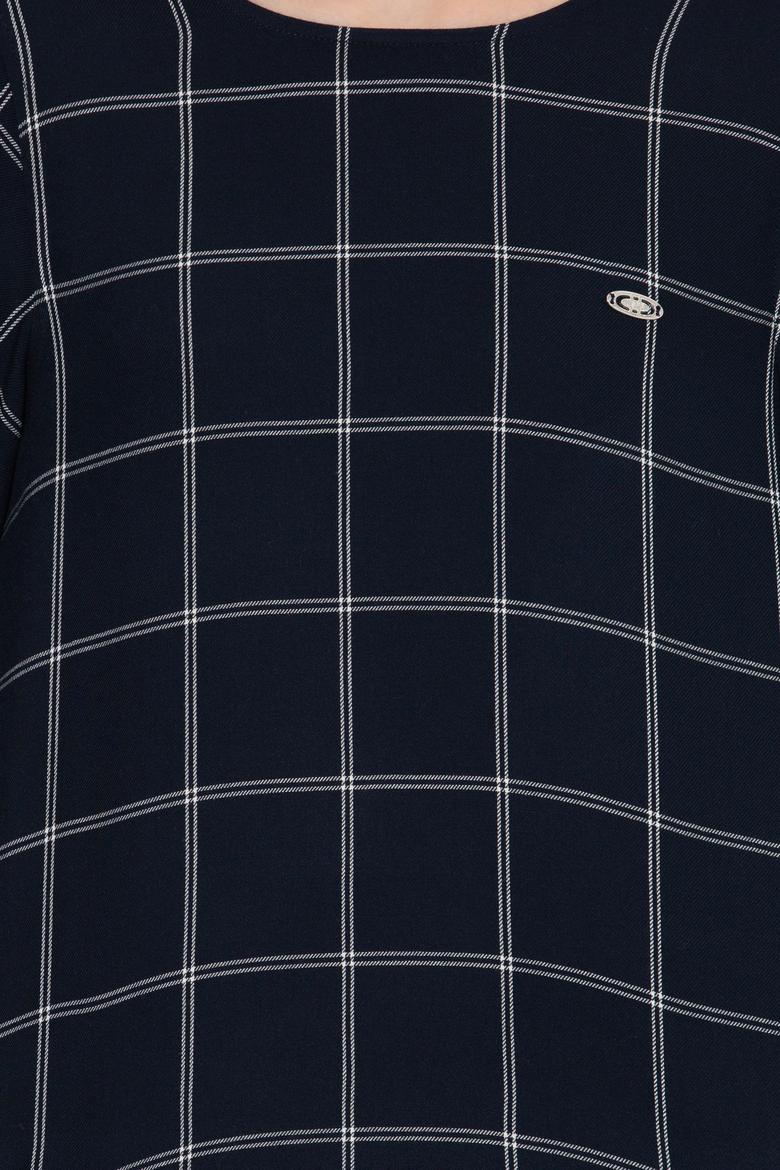 Kadın Lacivert Uzun Kollu Gömlek - 50255036002