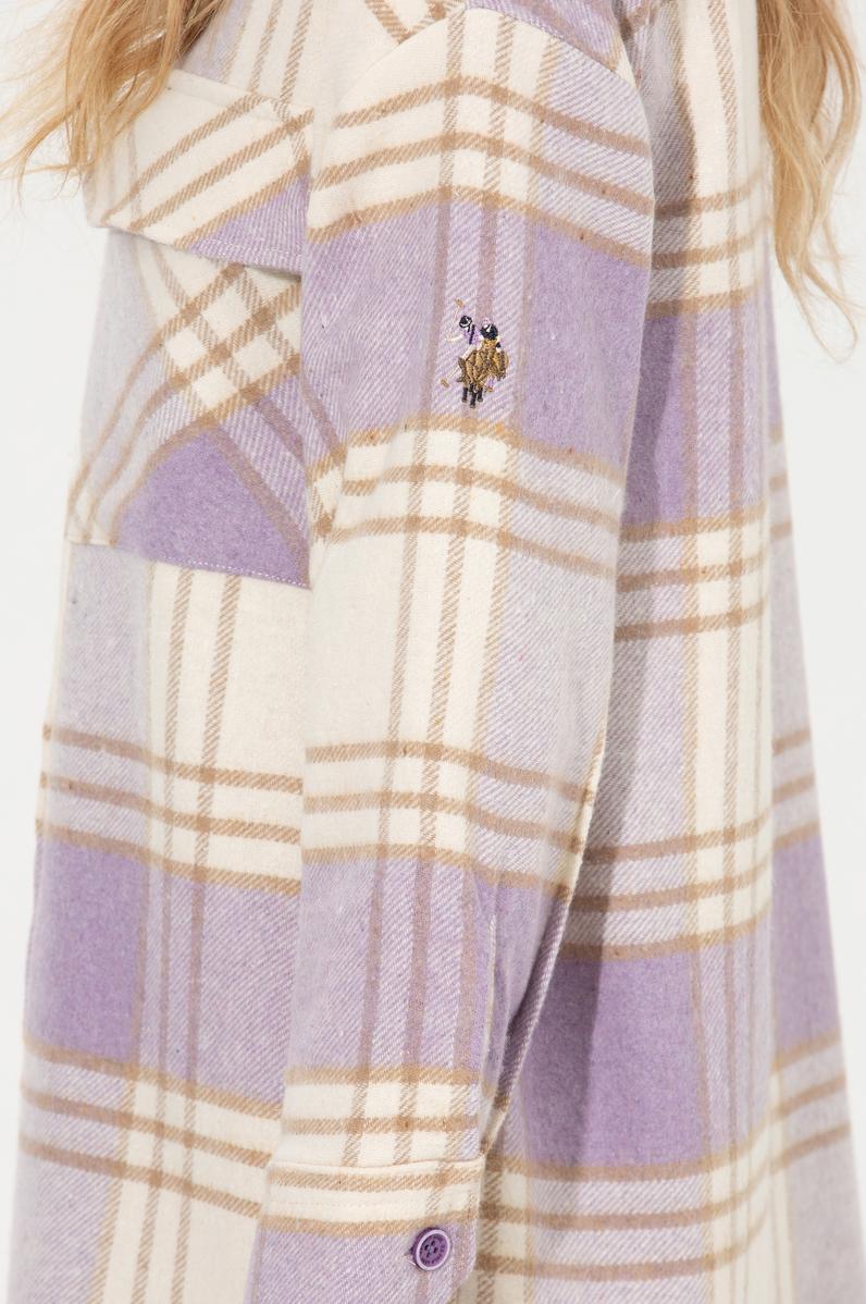 Kadın Lila Dokuma Elbise