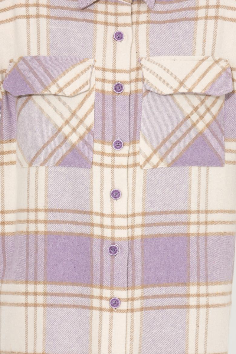 Kadın Lila Dokuma Elbise - 50259304022