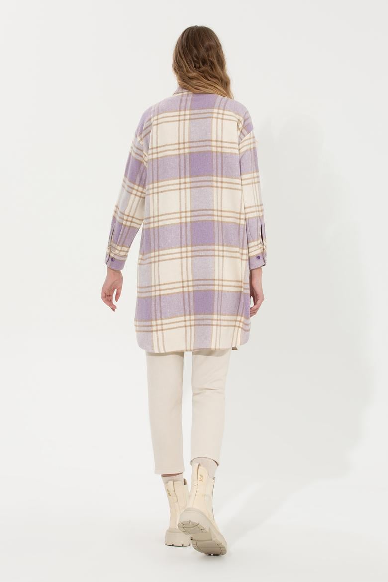 Kadın Lila Dokuma Elbise - 50259304022