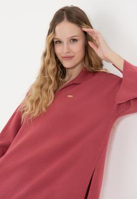 Kadın Pembe Kazak - 50259655013