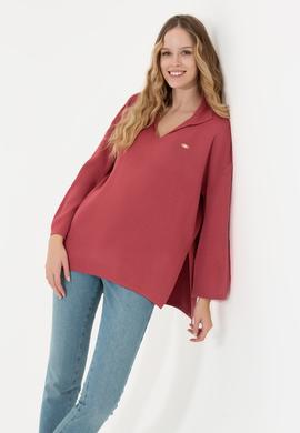 Kadın Pembe Kazak - 50259655013