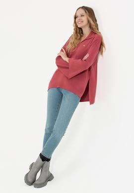 Kadın Pembe Kazak - 50259655013