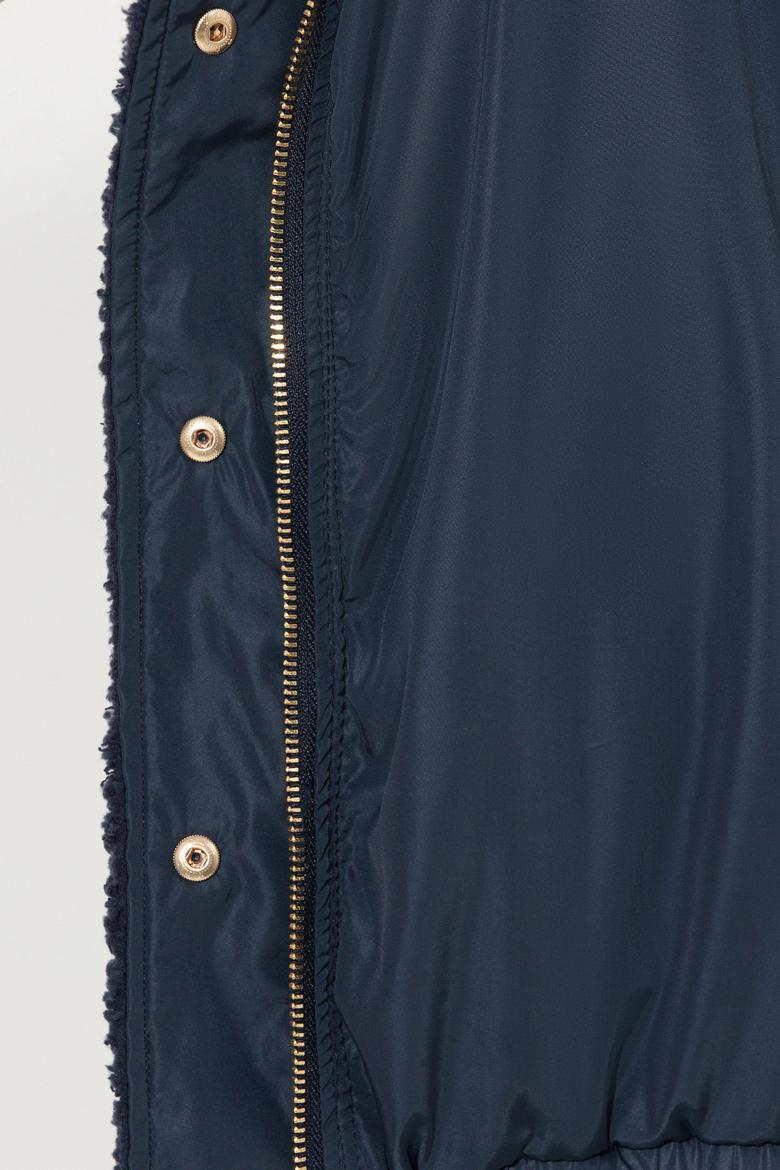 Kadın Lacivert Fermuarlı Sweatshirt - 50255042004