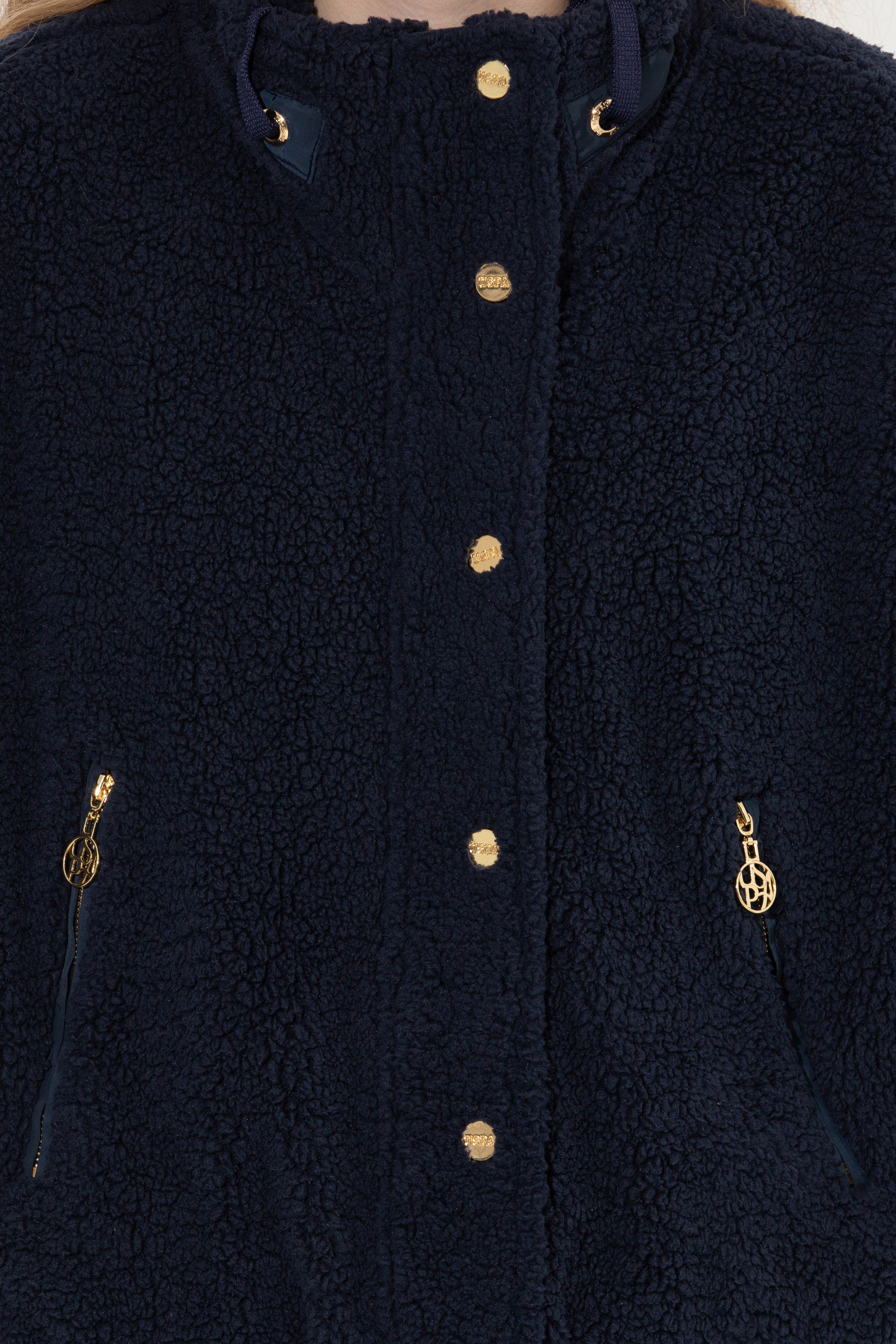 Kadın Lacivert Fermuarlı Sweatshirt - Image 6