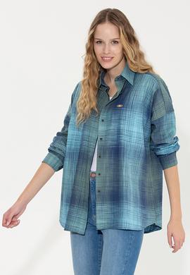 Kadın Yeşil Uzun Kollu Gömlek - 50256989005