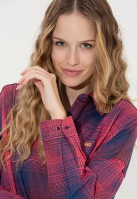 Kadın Vişne Uzun Kollu Gömlek - 50256989012