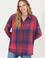 Kadın Vişne Uzun Kollu Gömlek