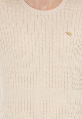 Kadın Krem Melanj Kazak - 50253007043