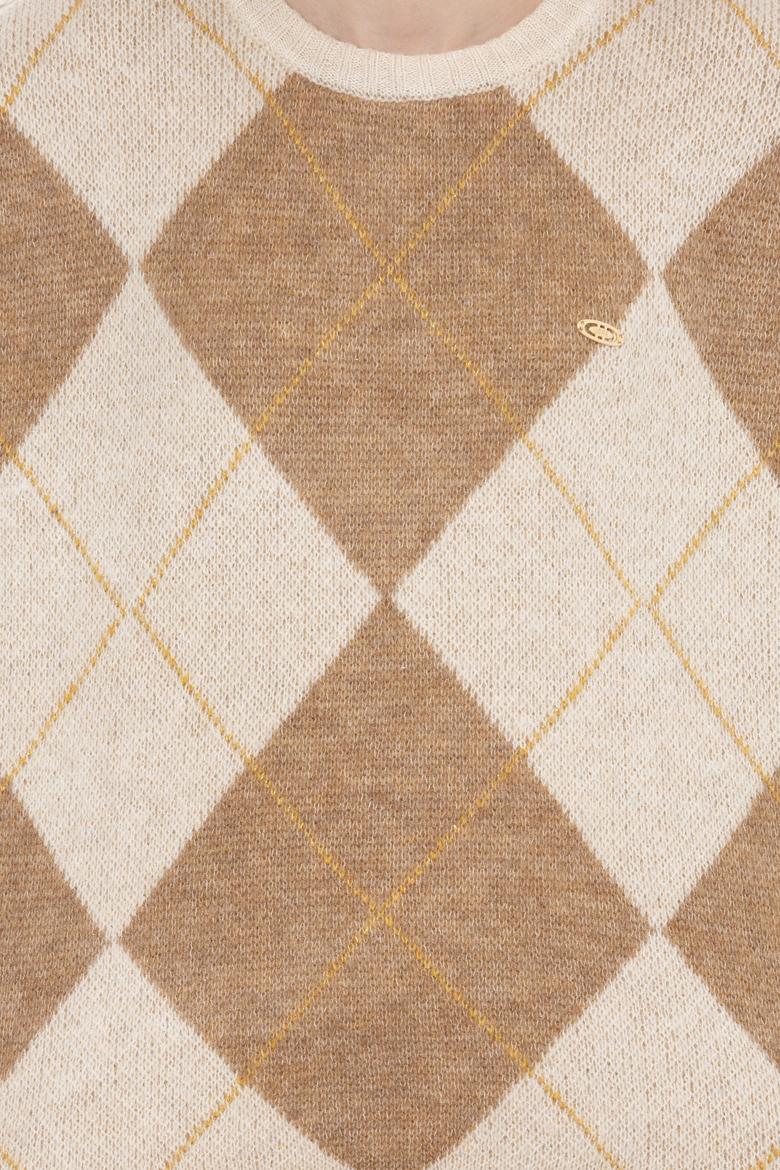 Kadın Camel Melanj Kazak - 50254359011