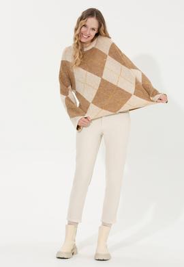 Kadın Camel Melanj Kazak - 50254359011