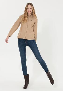 Kadın Coconut Uzun Kollu Basic Gömlek - 50261431075