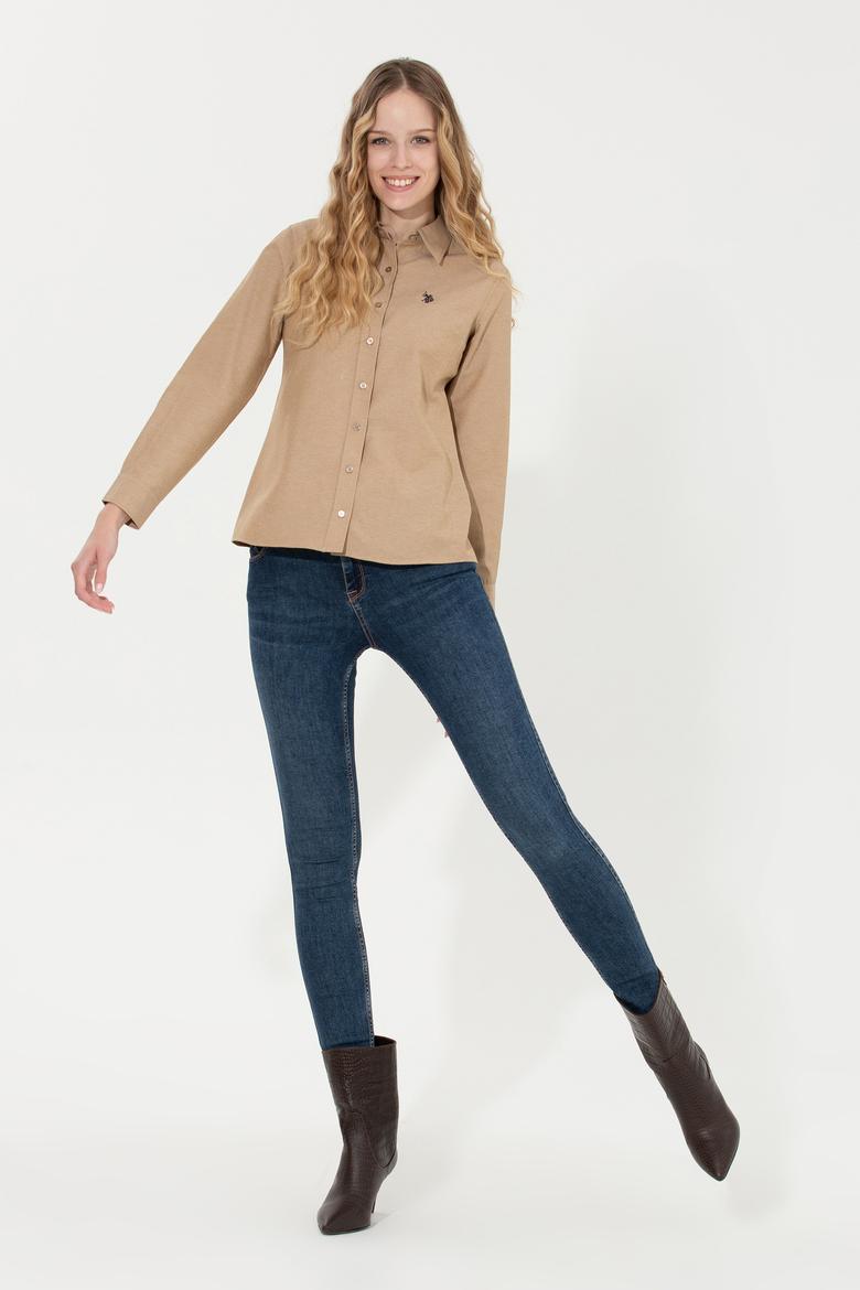 Kadın Coconut Uzun Kollu Basic Gömlek - 50261431075