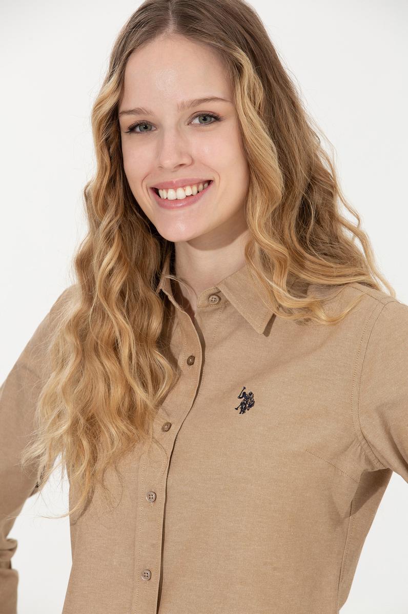 Kadın Coconut Uzun Kollu Basic Gömlek