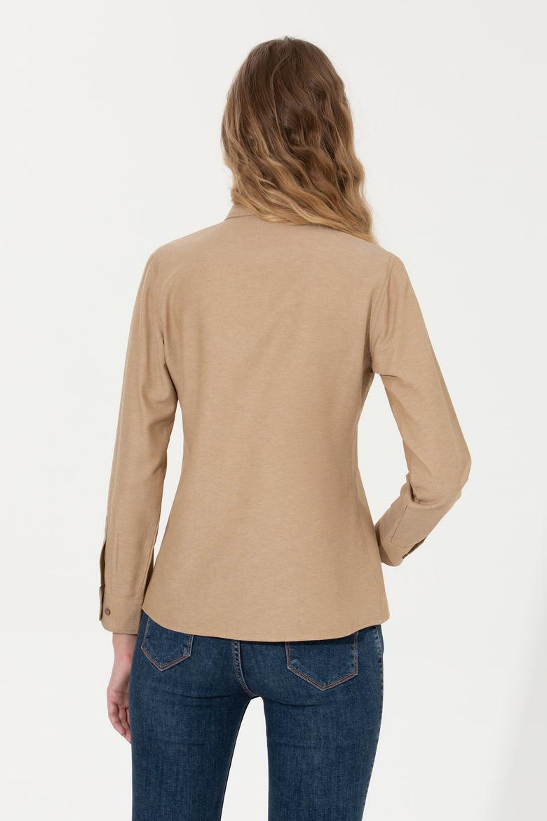 Kadın Coconut Uzun Kollu Basic Gömlek - 50261431075