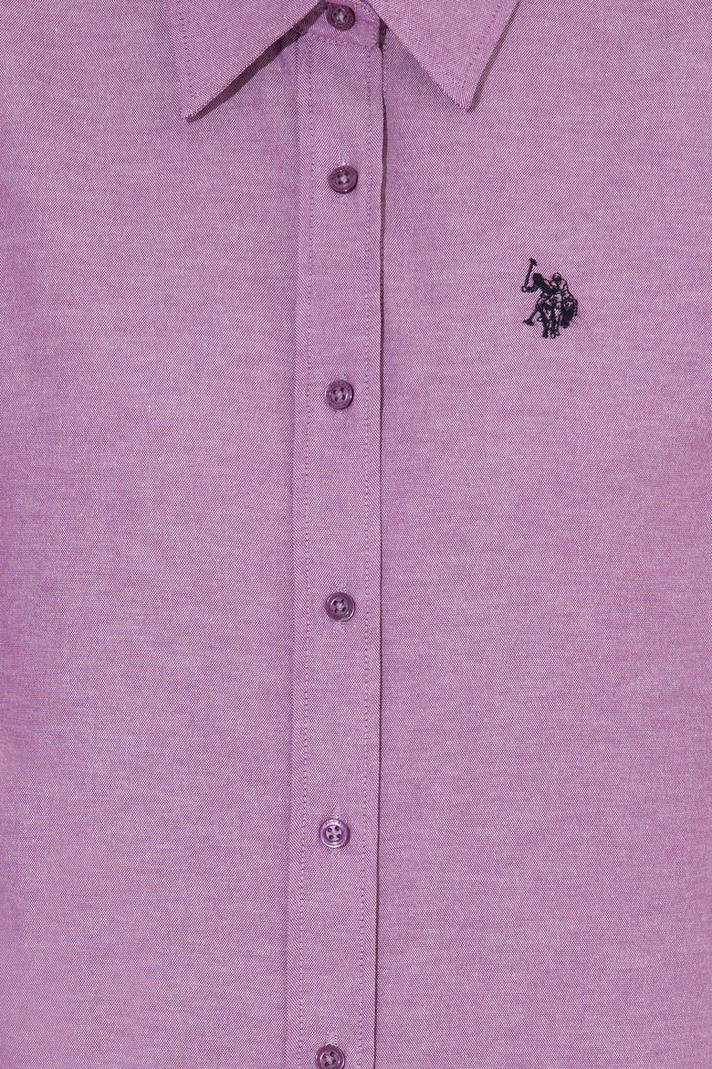 Kadın Menekşe Uzun Kollu Basic Gömlek - 50261431090