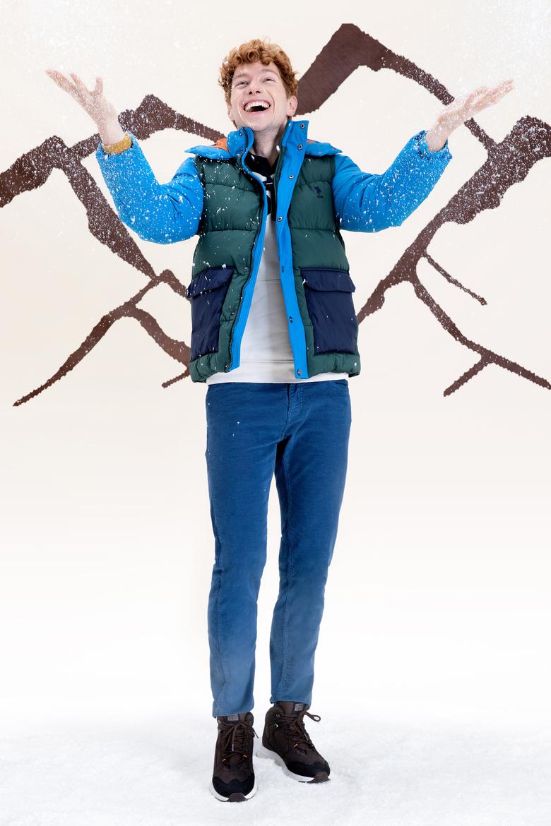 Erkek Kobalt Mavi Kanvas Pantolon