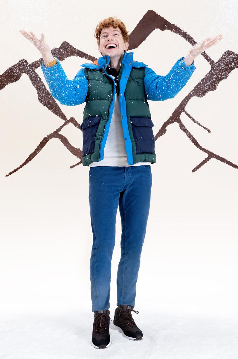 Erkek Kobalt Mavi Kanvas Pantolon