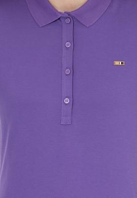 Kadın Violet Basic Polo Yaka Sweatshirt - 50261237006