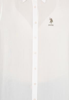 Kadın Ekru Uzun Kollu Gömlek - 50262295002