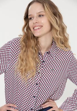 Kadın Kırmızı Uzun Kollu Gömlek - 50262299002