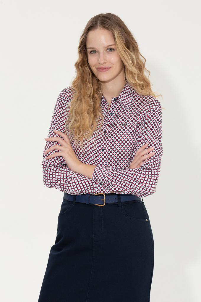 Kadın Kırmızı Uzun Kollu Gömlek