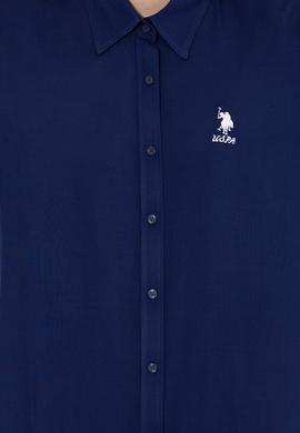 Kadın Lacivert Uzun Kollu Gömlek - 50262295011