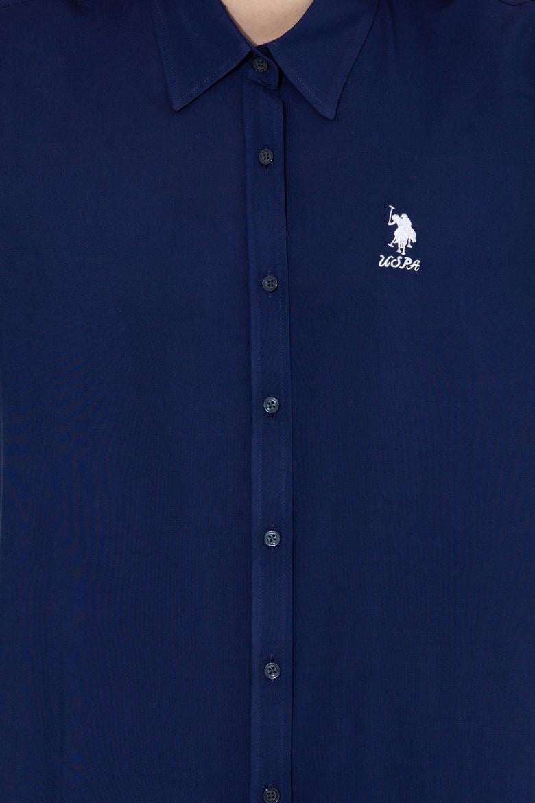 Kadın Lacivert Uzun Kollu Gömlek - 50262295011