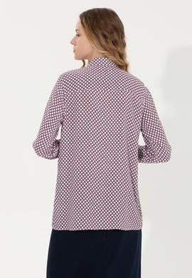 Kadın Kırmızı Uzun Kollu Gömlek - 50262299002