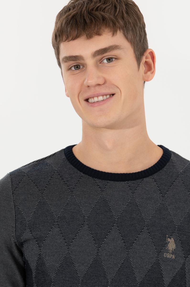 Erkek Lacivert Kazak