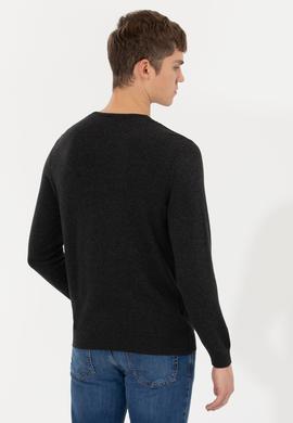 Erkek Antrasit Melanj Kazak - 50256256038