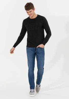 Erkek Antrasit Melanj Kazak - 50256256038