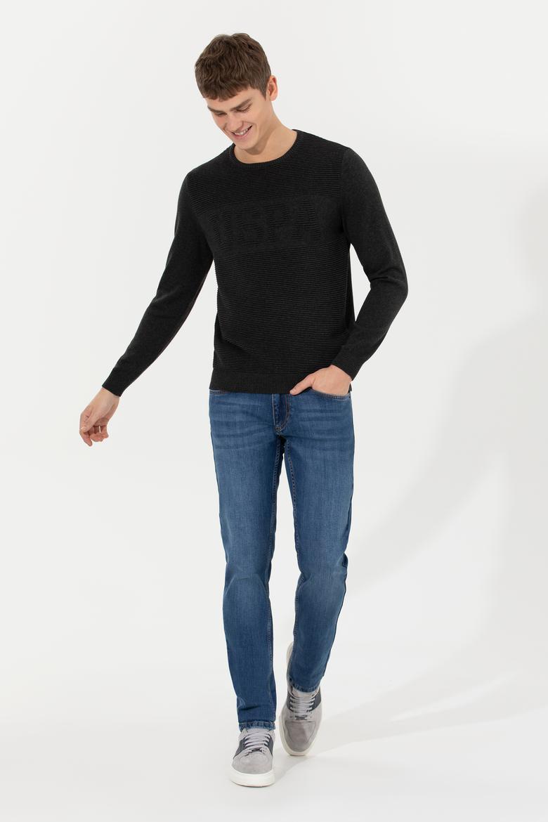 Erkek Antrasit Melanj Kazak - 50256256038