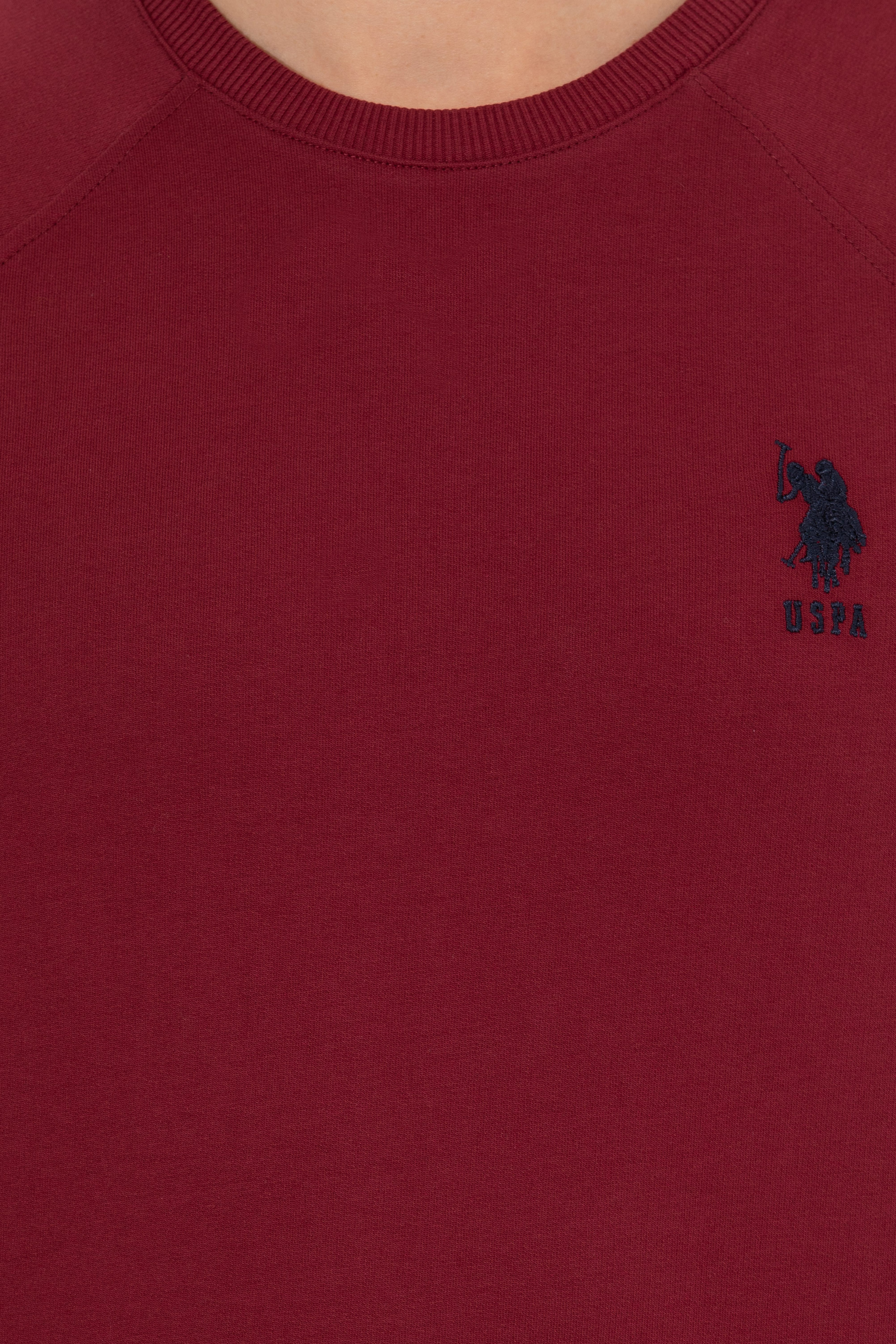 Erkek Vişne Basic Sweatshirt - Image 6