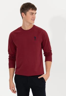 Erkek Vişne Basic Sweatshirt - 50253181043