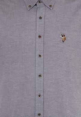 Erkek Antrasit Uzun Kollu Basic Gömlek - 50256733020