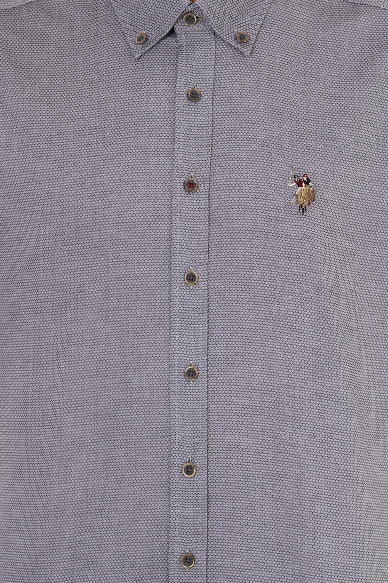 Erkek Antrasit Uzun Kollu Basic Gömlek - 50256733020