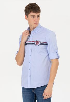 Erkek Mavi Uzun Kollu Gömlek - 50257007016