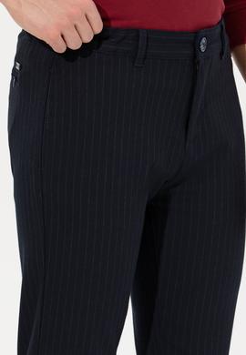 Erkek Lacivert Kanvas Pantolon - 50256594018