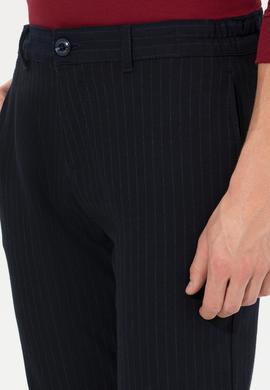 Erkek Lacivert Kanvas Pantolon - 50256594018