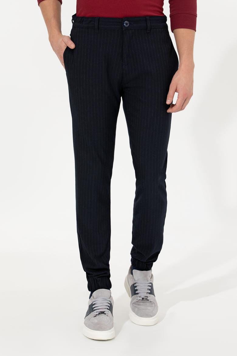 Erkek Lacivert Kanvas Pantolon - 50256594018