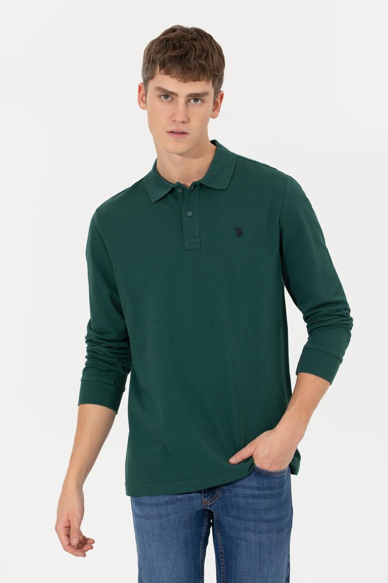 Erkek Yeşil Basic Sweatshirt