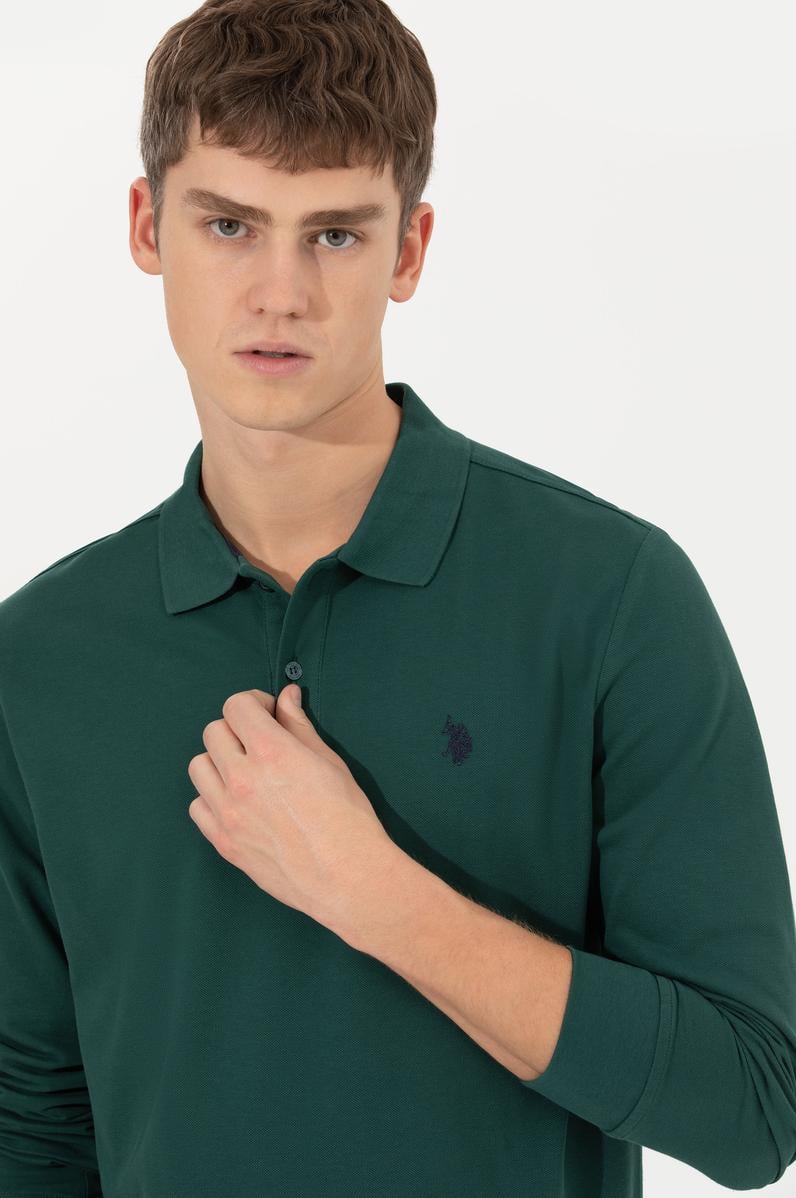 Erkek Yeşil Basic Sweatshirt