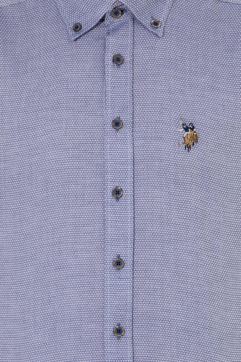 Erkek Lacivert Uzun Kollu Basic Gömlek - 50256733047