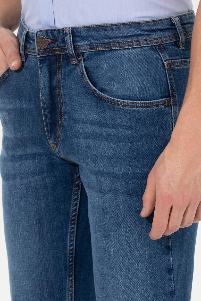 Erkek Koyu Mavi Jean Pantolon - 50253265093